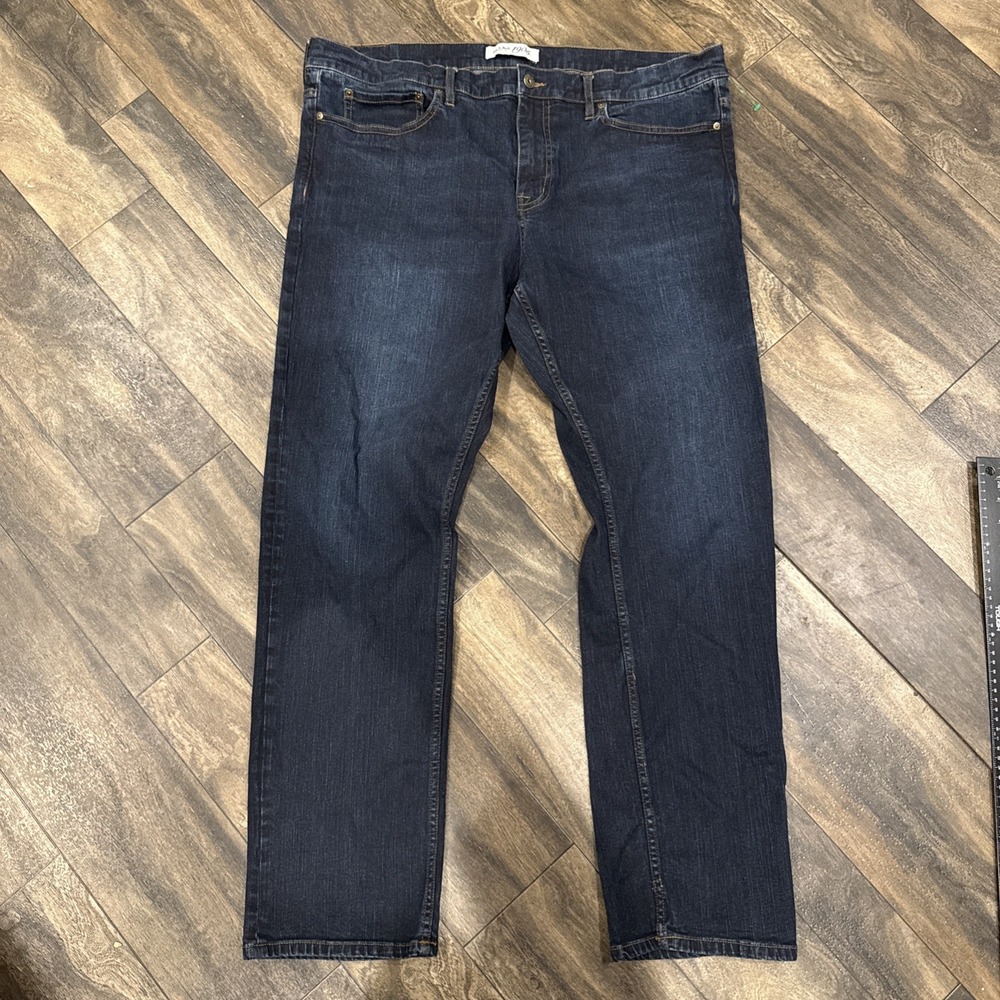 Jos A Bank Jeans 1905 Dark Wash Denim Straight Leg Tailored Fit Men's Size 40x32